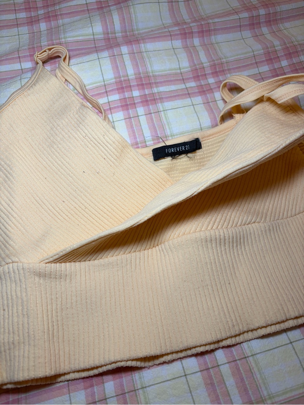 Forever 21 Yellow Ribbed Tank - Picture 3 of 7